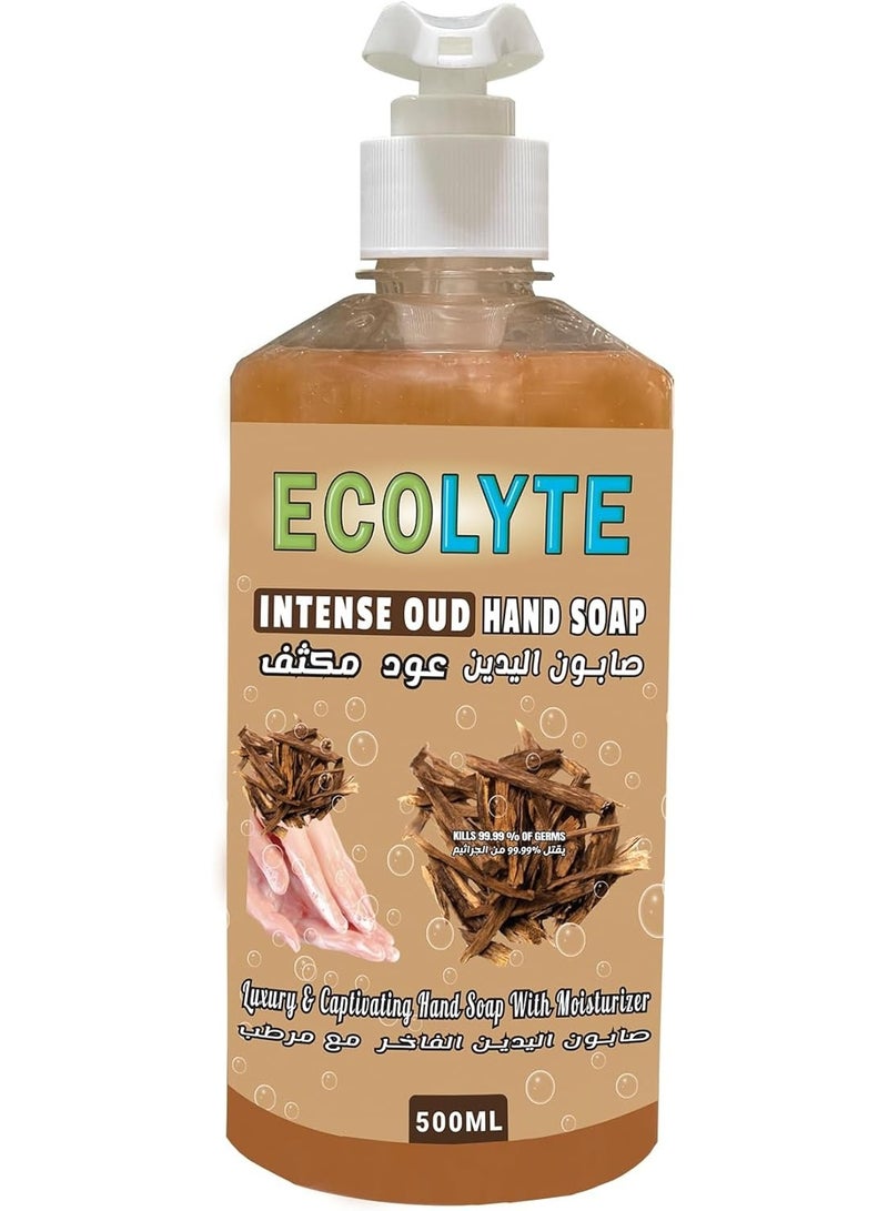 ECOLYTE+ Intense Oud Hand Soap 500ml - Image 1
